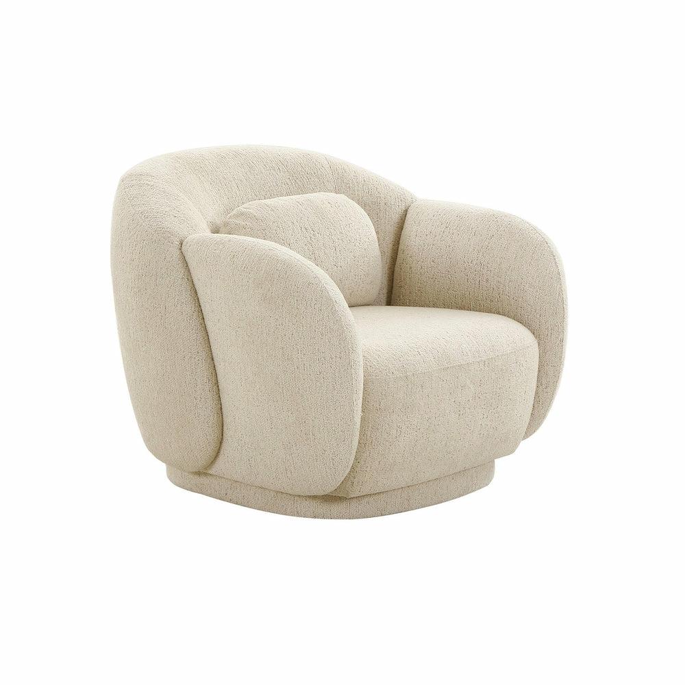 Misty Cream Boucle Accent Chair Accent Chairs