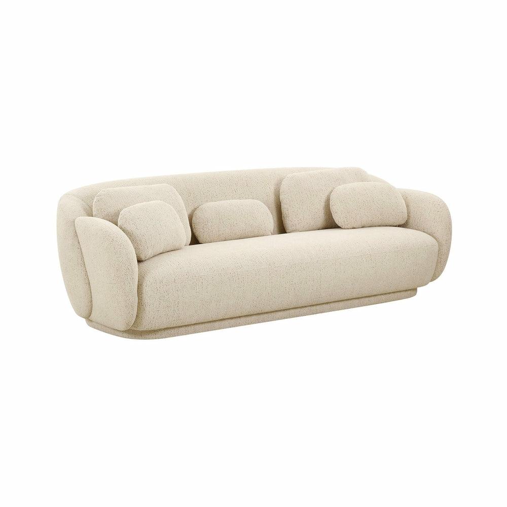 Misty Cream Boucle Sofa Living Room