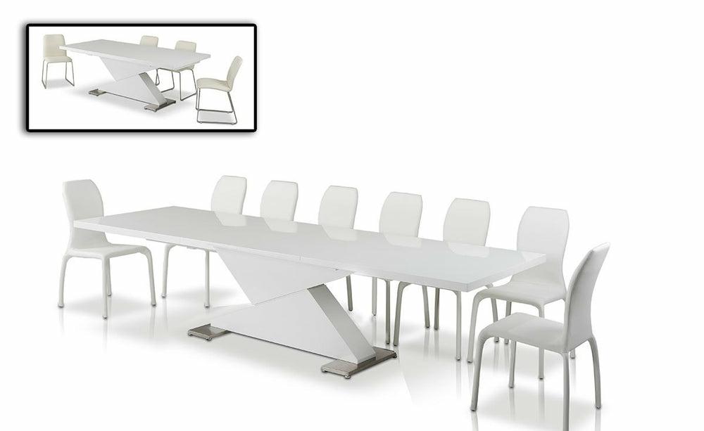 Modrest Bono “Z” – Modern White Dining Table Dining Room