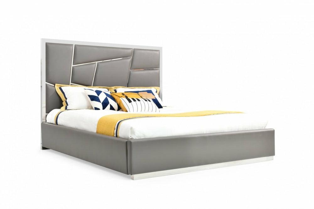 Modrest Chrysler Modern Grey Bedroom Set Bedroom Room