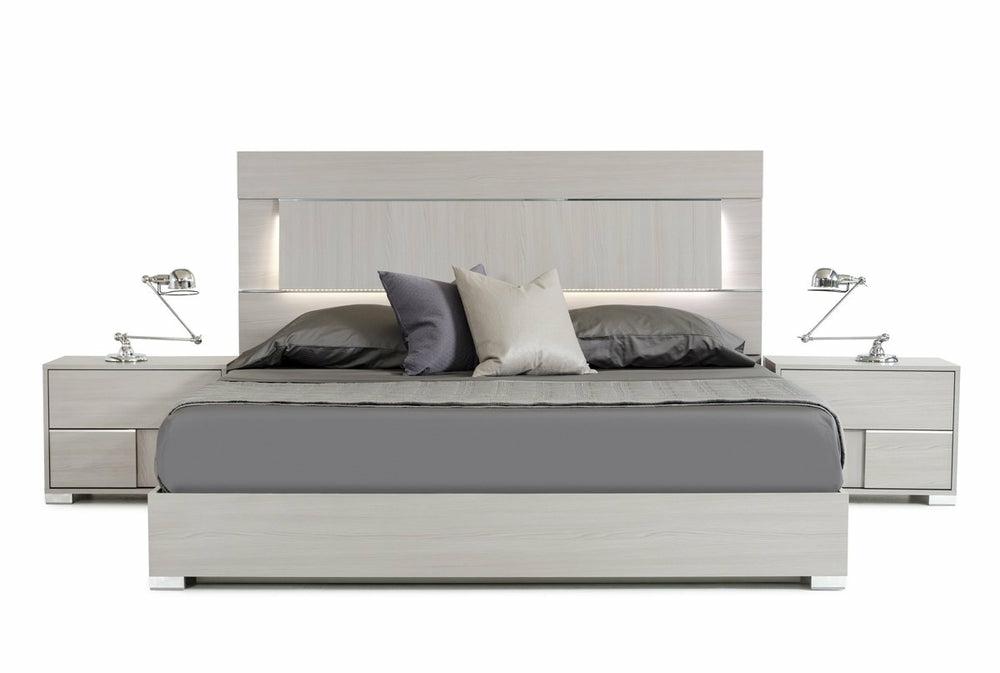 Modrest Ethan Italian Modern Grey Bed Bedroom Room