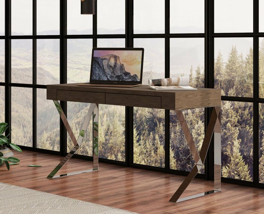 Modrest Ferris Modern Walnut Office Desk Office