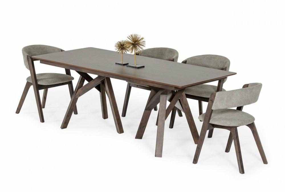 Modrest Grover – Modern Dark Wenge Dining Table Dining Room