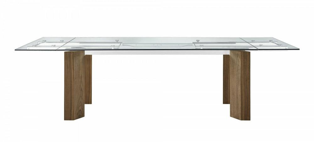 Modrest Helena – Modern Extendable Glass Dining Table – Large Dining Room