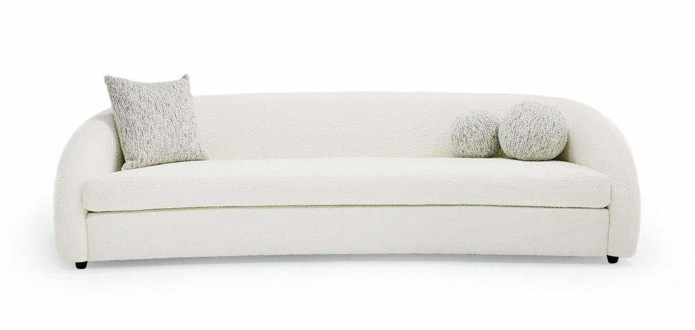 Modrest – Joshua Modern 4-Seater Curved Fabric Sofa Living Room