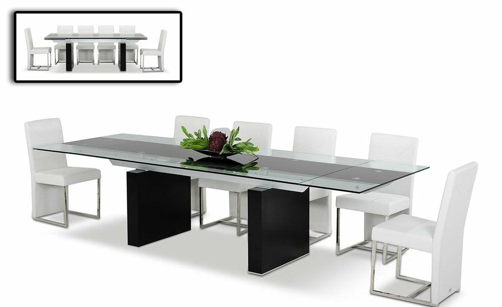 Modrest Lisbon – Extendable Glass Dining Table Dining Room