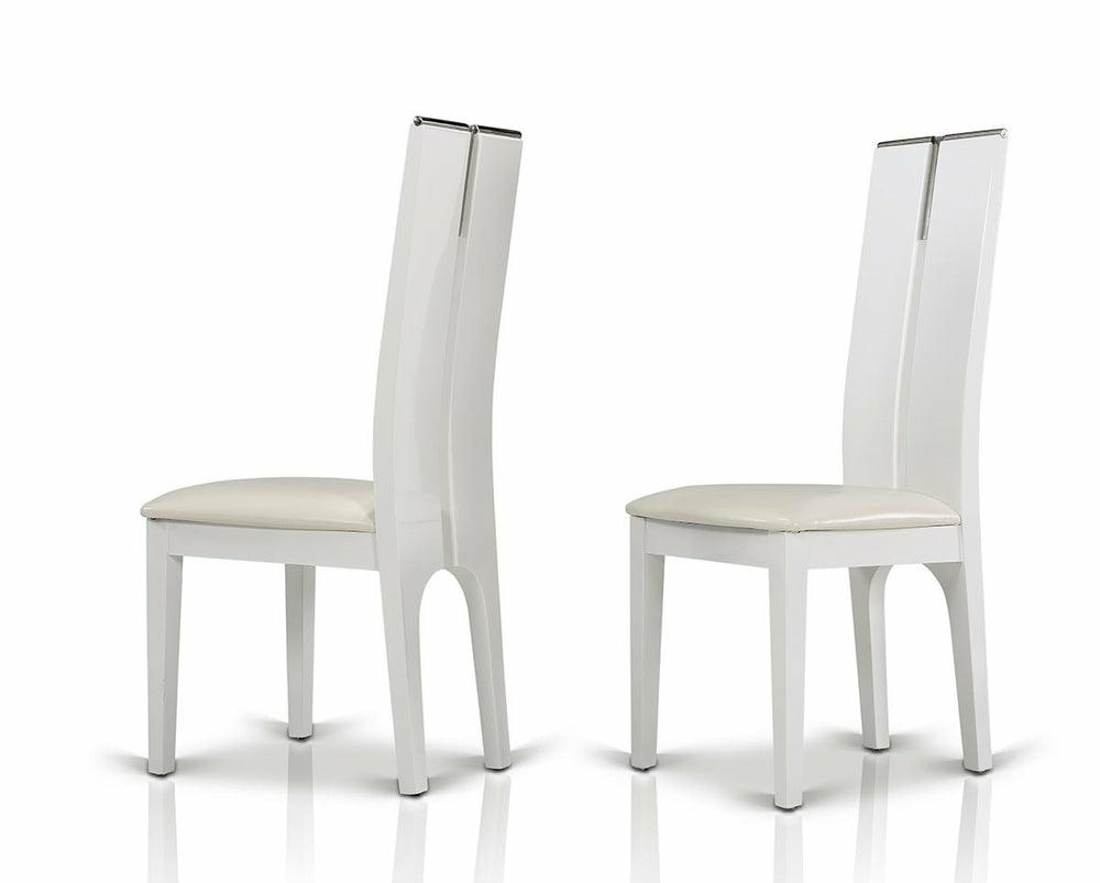 Modrest Maxi Gloss Chair (Set Of 2) Dining Chairs White