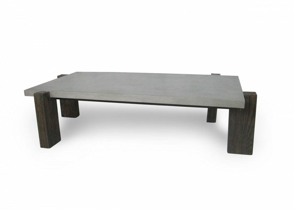 Modrest Milton – Dark Grey & Walnut Coffee Table Coffee Table