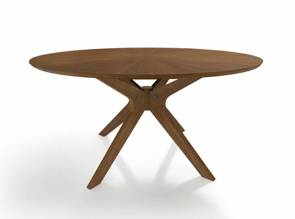 Modrest Prospect – Modern Round Walnut Dining Table Dining Room