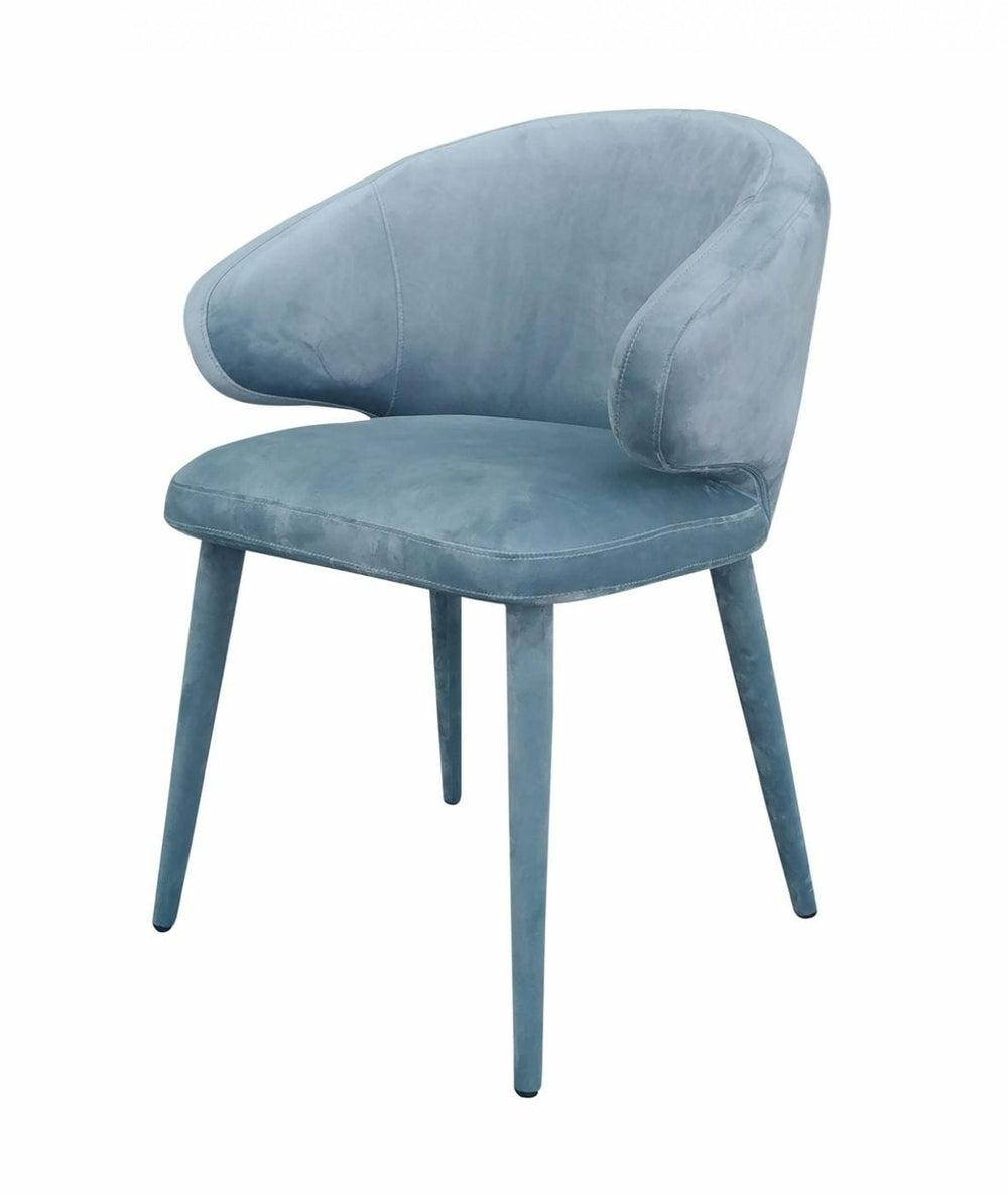 Modrest Salem – Modern Fabric Dining Chair Dining Chairs Blue Grey