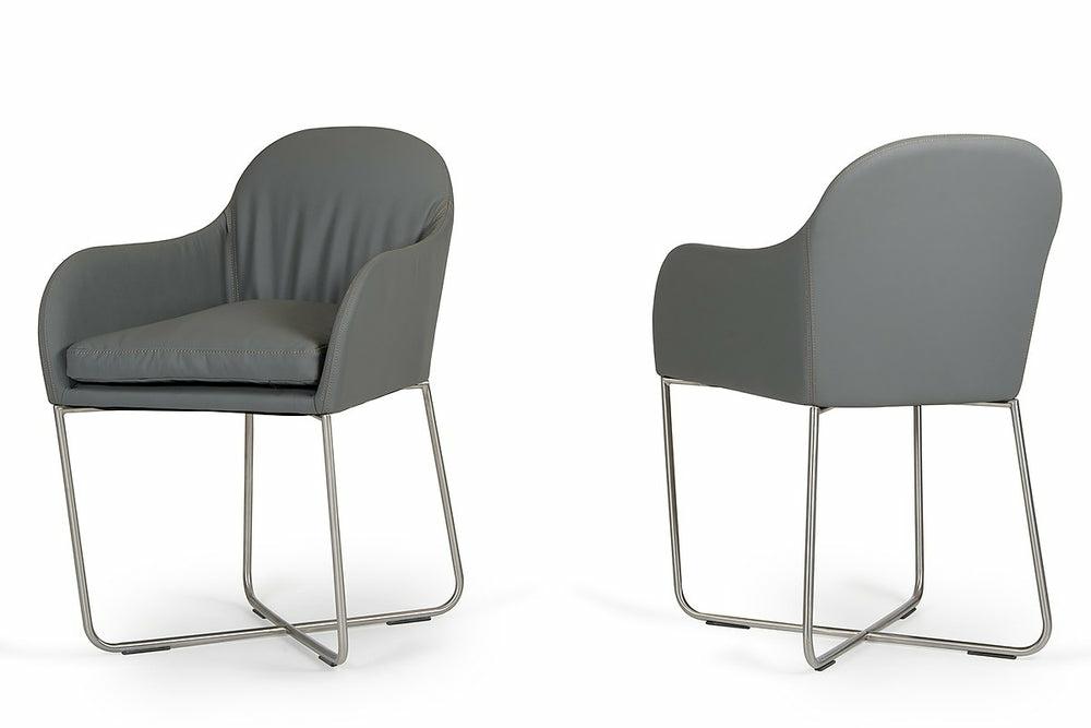 Modrest Sweeny Modern Grey Dining Chair Dining Chairs