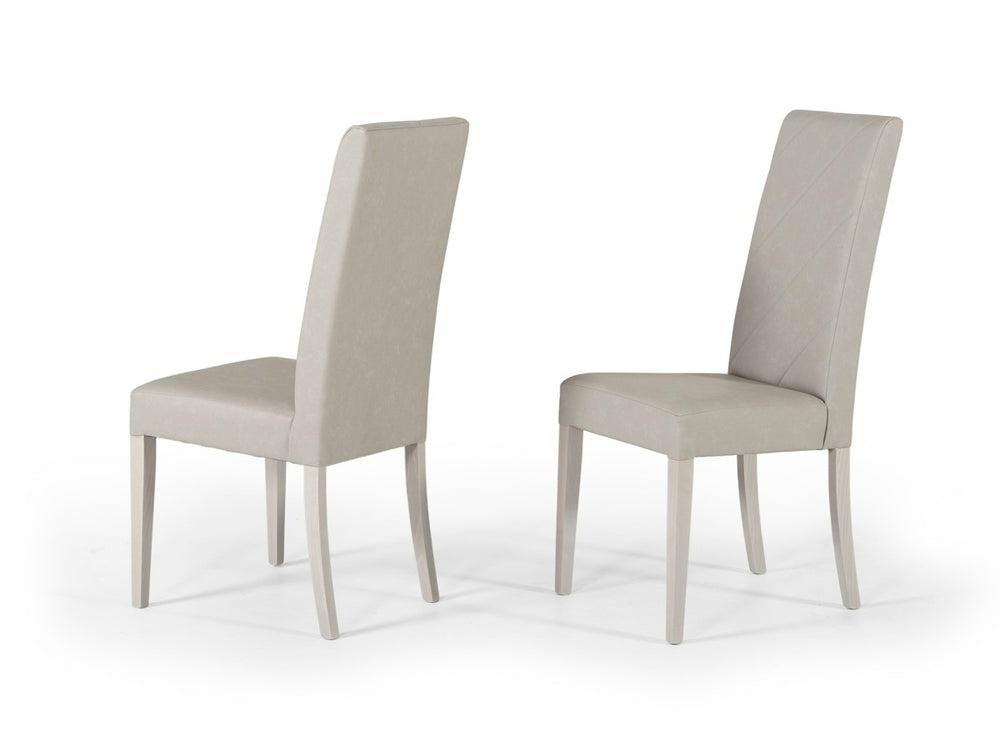 Nova Domus Alexa Italian Modern Grey Dining Chair (Set Of 2) Dining Chairs