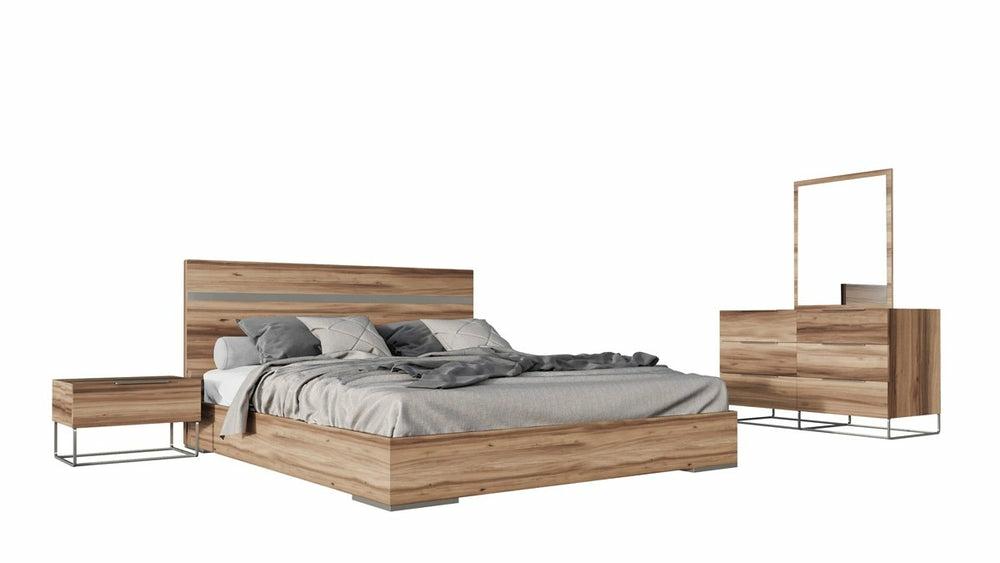 Nova Domus Lorenzo Italian Modern Light Oak Bedroom Set Bedroom Room