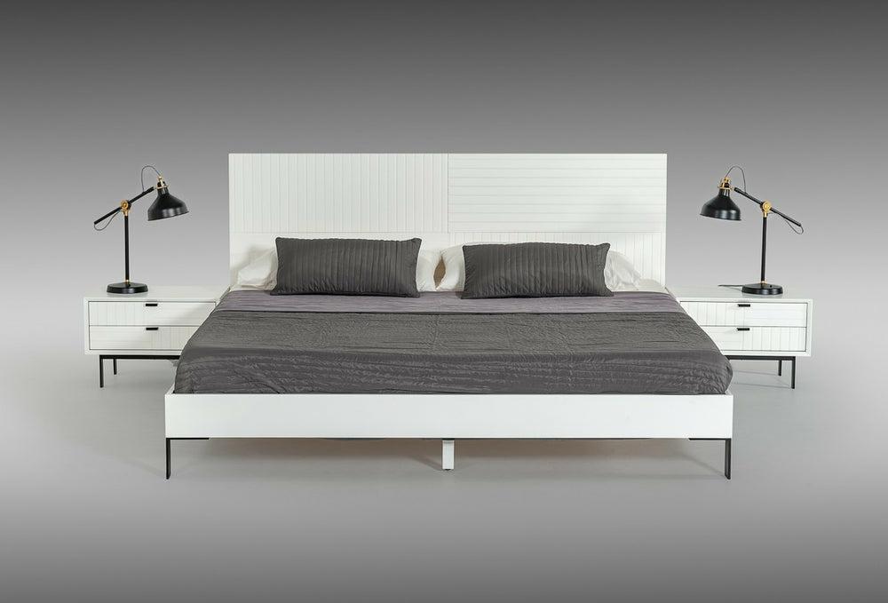 Nova Domus Valencia Contemporary White Bed Bedroom Room