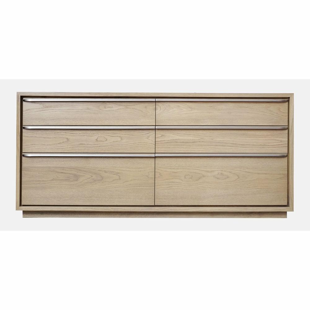 One Coastal Modern Six Drawer Dresser In Bisque Bedroom Room