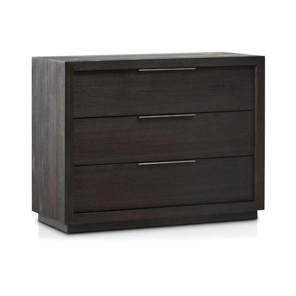 Oxford 3 Drawer Nightstand In Basalt Grey Bedroom Room