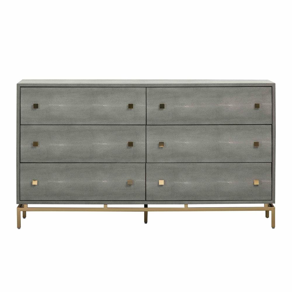 Pesce Shagreen 6 Drawer Dresser Bedroom Room