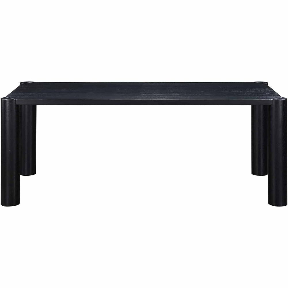 Post Small Dining Table Dining Room Black