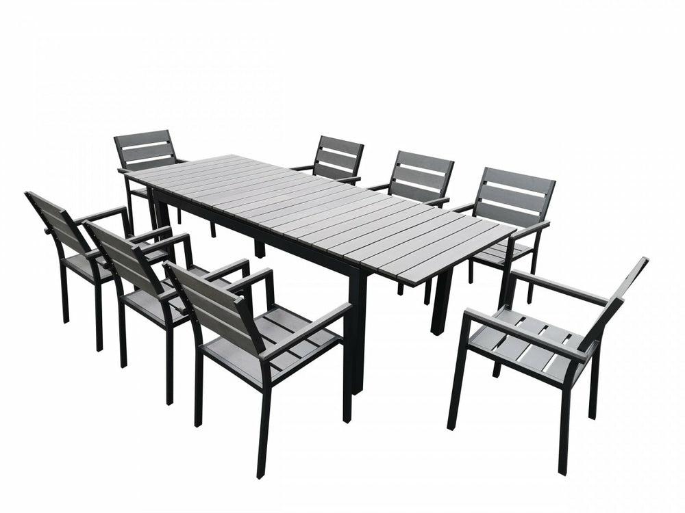 Renava Marina – Grey Outdoor Dining Table Set Dining Room