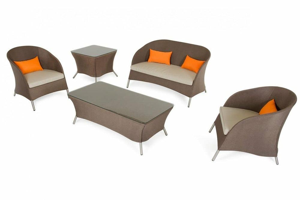 Renava Zamora Outdoor Brown Sofa Set Outdoor