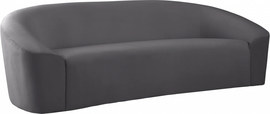 Riley Velvet Sofa Living Room Black