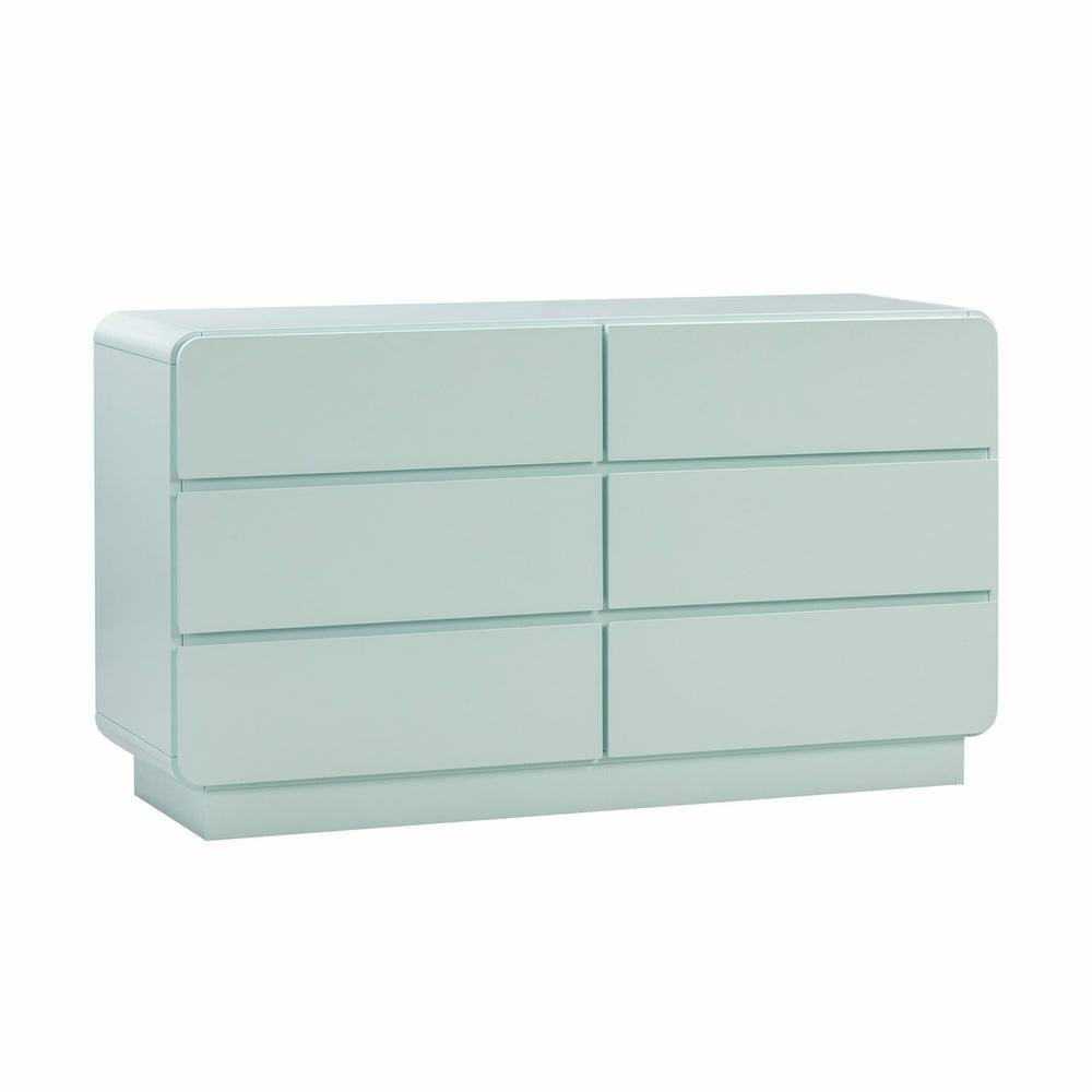 Sagura 6-Drawer Dresser Bedroom Room Blue