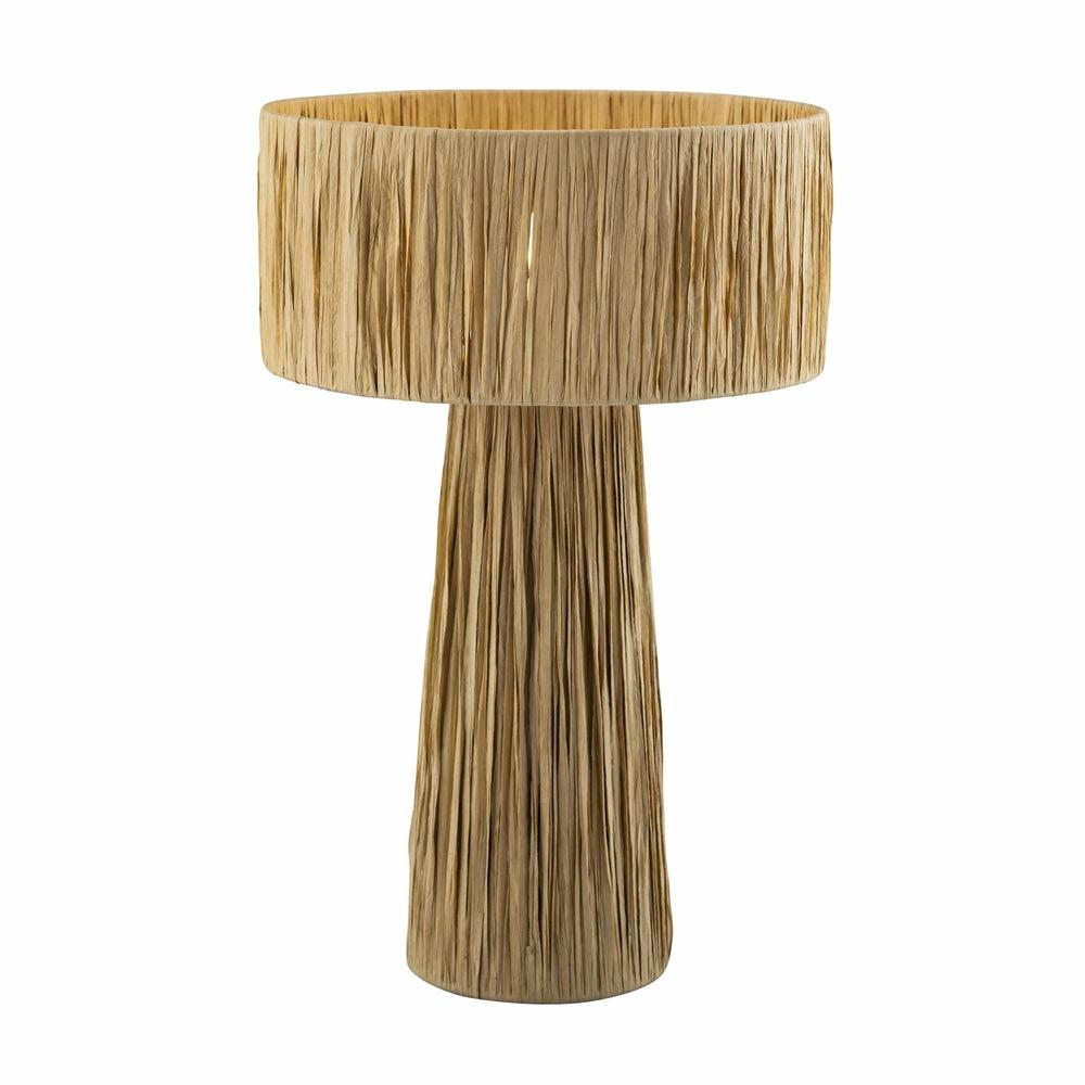 Shelby Rafia Table Lamp Home Decor Black