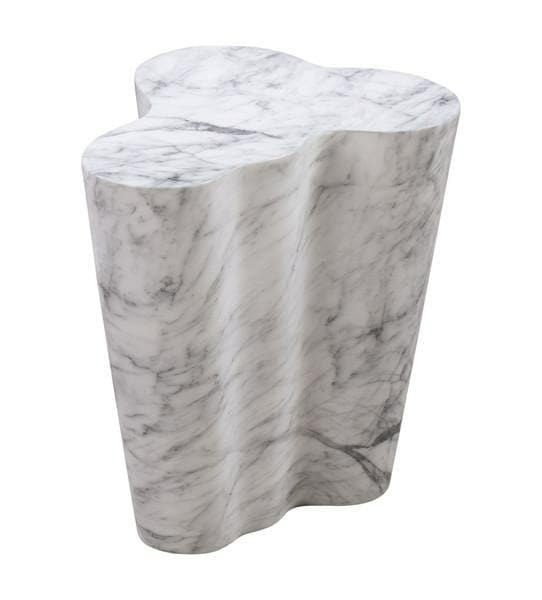 Slab Marble Tall Side Table Living Room