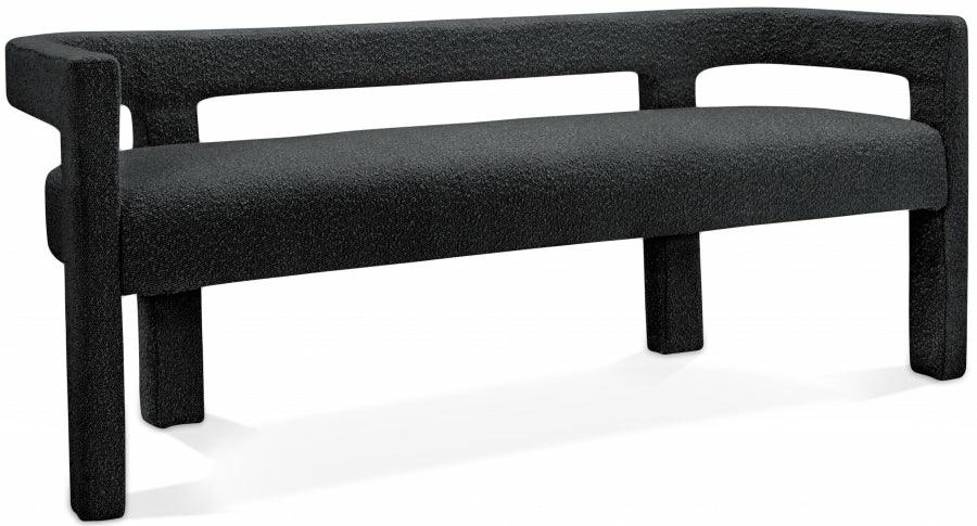 Stature Boucle Bench Bedroom Room Black