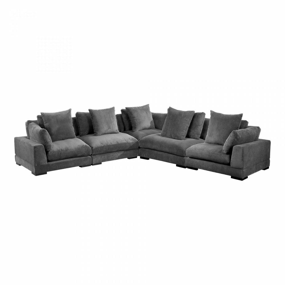 Tumble Classic L Modular Sectional Charcoal Living Room