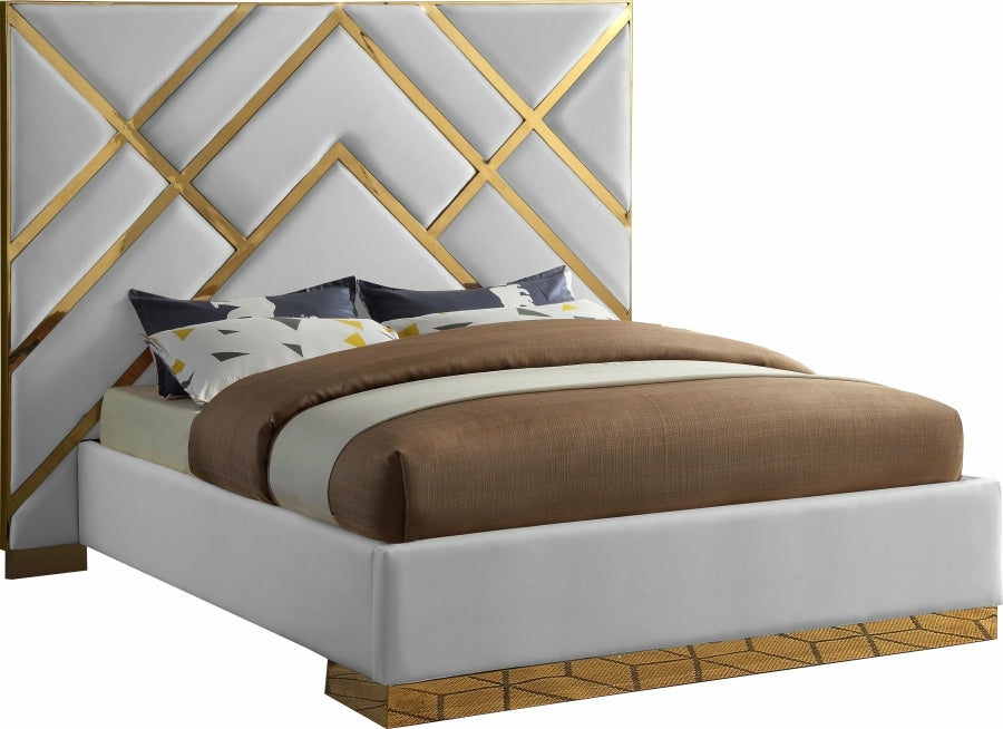 Vector Faux Leather Bed Bedroom Room