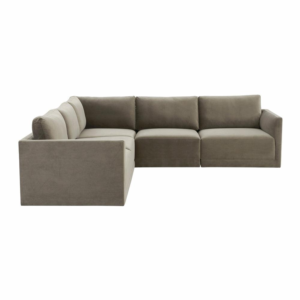 Willow Modular L Sectional Living Room Charcoal