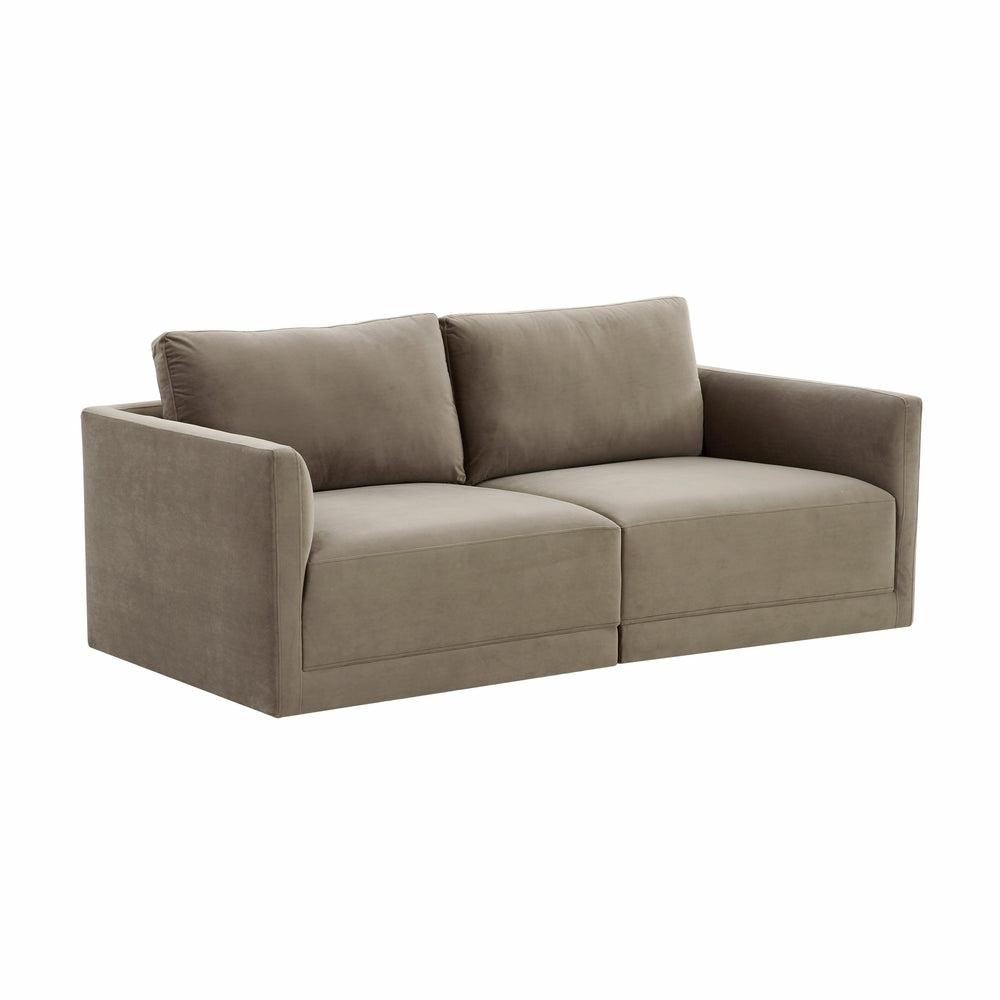 Willow Modular Loveseat Living Room Charcoal