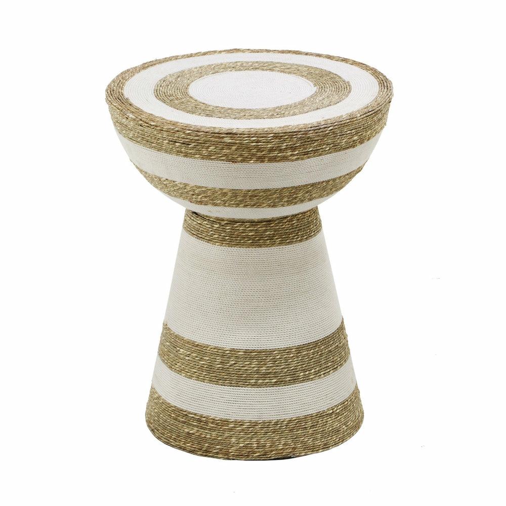 Wren Striped Side Table Living Room