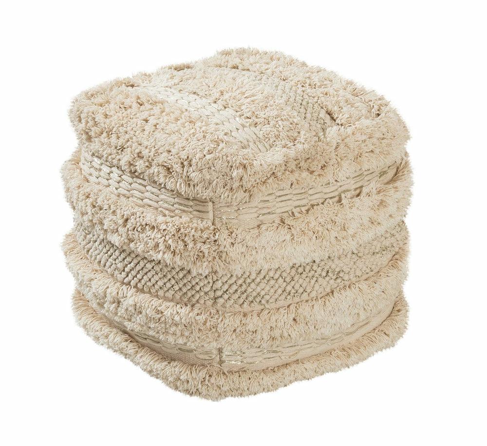 Yorba Cotton Pouf Home Decor