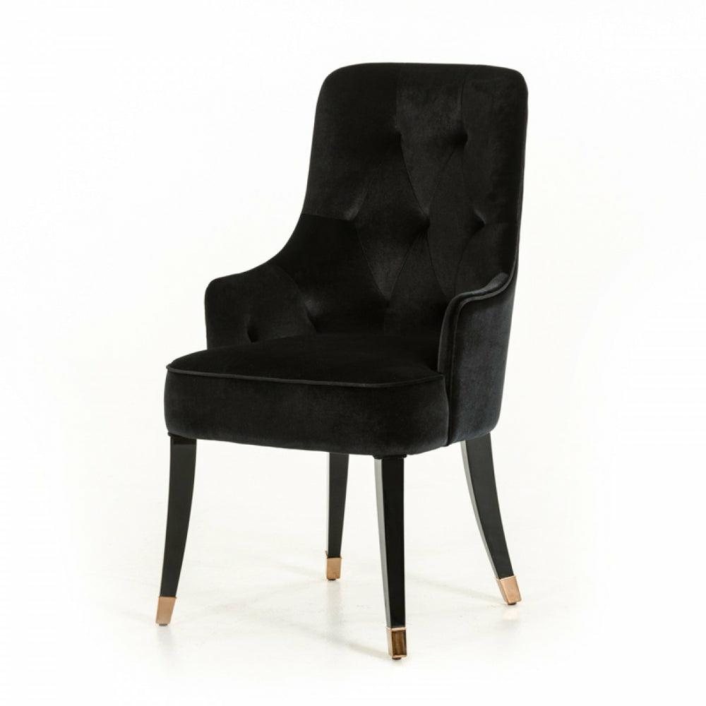 A&X Larissa Modern Black Fabric Dining Chair Dining Chairs