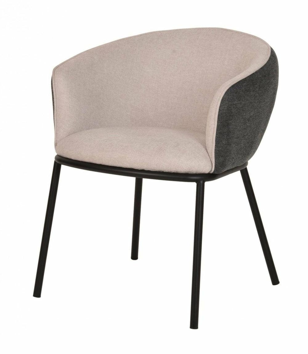 Modrest Nillie – Modern Beige & Grey Dining Armchair Dining Chairs