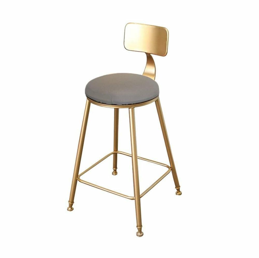 Nordic Golden Counter Stool Bar Stools & Carts Grey