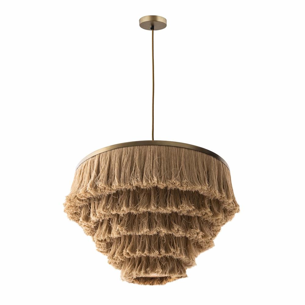 Sarai Natural Fringe Pendant Home Decor