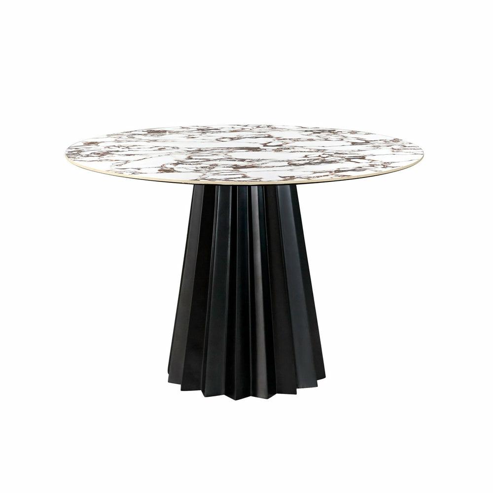 Jimena Marble 47″ Round Dining Table Dining Room