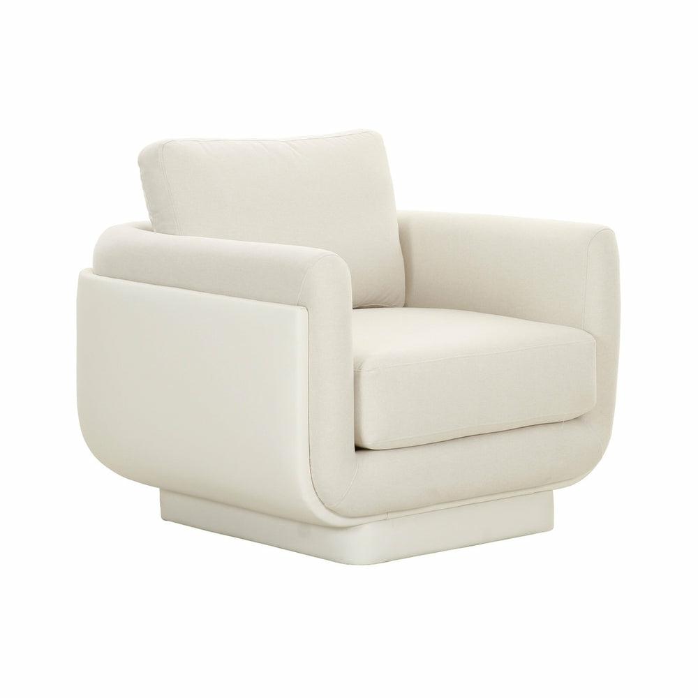 Rhonnie Cream Monotone Armchair Accent Chairs