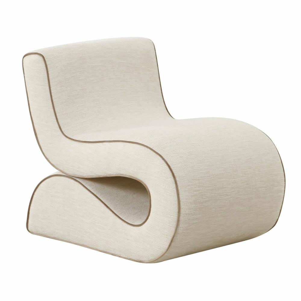 Senna Cream Basketweave Accent Chair Accent Chairs