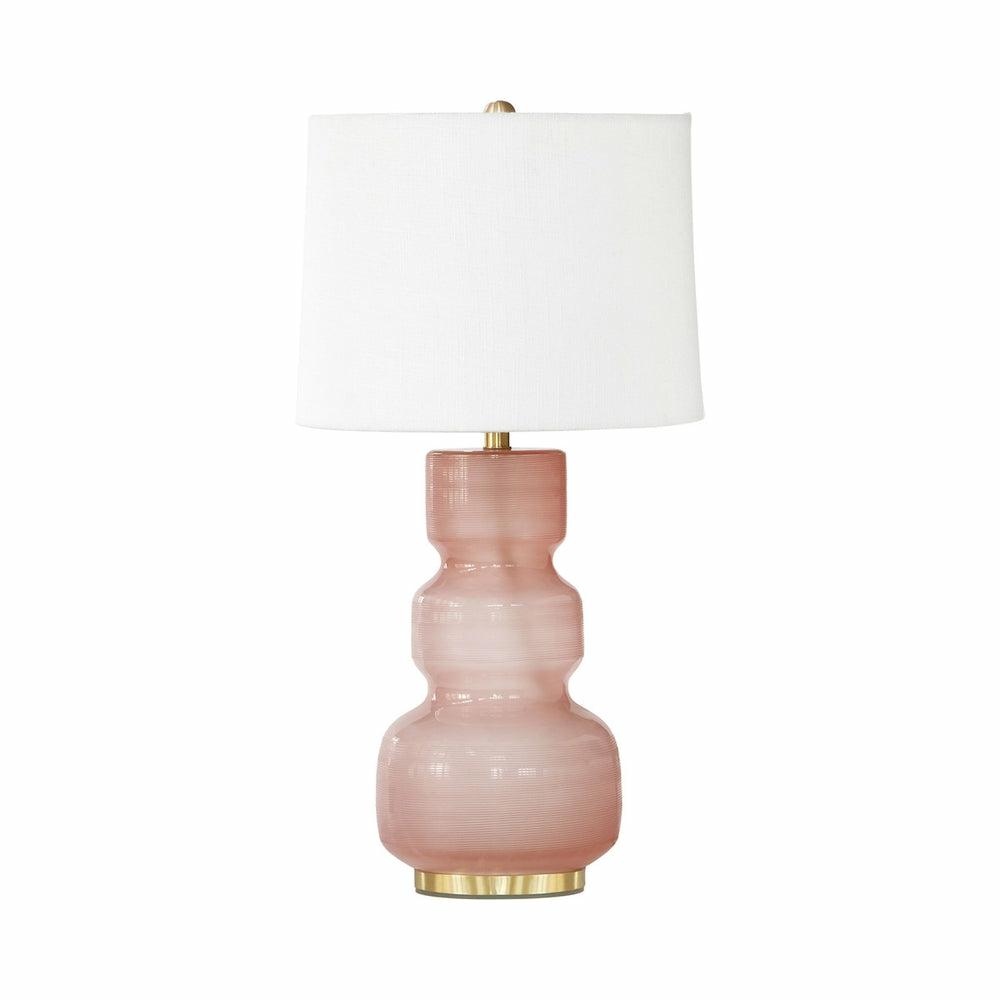 Winter Pink Glass Table Lamp